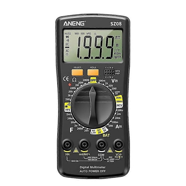 For aneng sz08 digital multimeter ultrathin storage professional multimetro auto voltmeter ac dc res