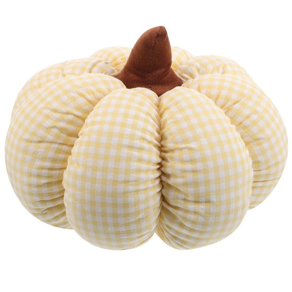 LABSERRON Pumpkin Cushion Yellow Soft Plush Nordic Design for Decoration