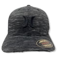 thumbnail image 3 of Hurley Men's Icon Textures Flex Fit Hat Cap (Large/X-Large, Black Heather), 3 of 3