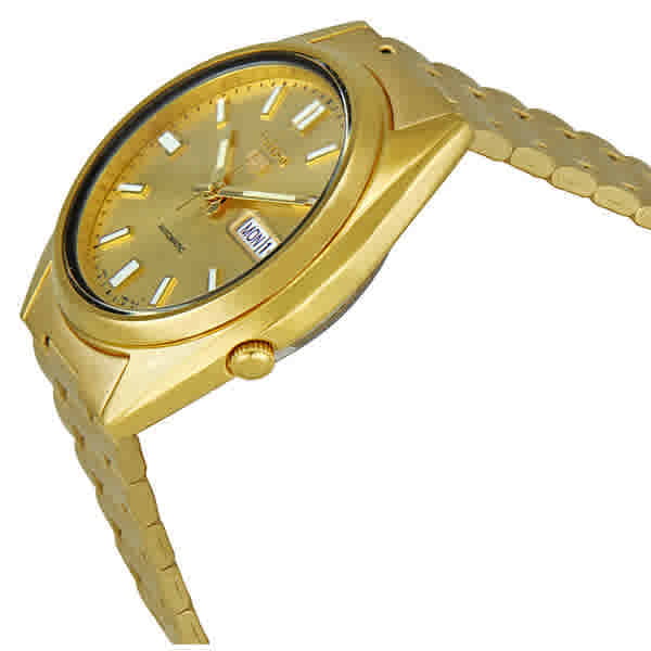 Seiko Series 5 Automatic Gold Dial Watch SNXS80 - Walmart.com