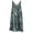 Army Green, variant on Floral Printed Lace Stitching O-Neck Sleeveless Women Summer Loose Tank Dress