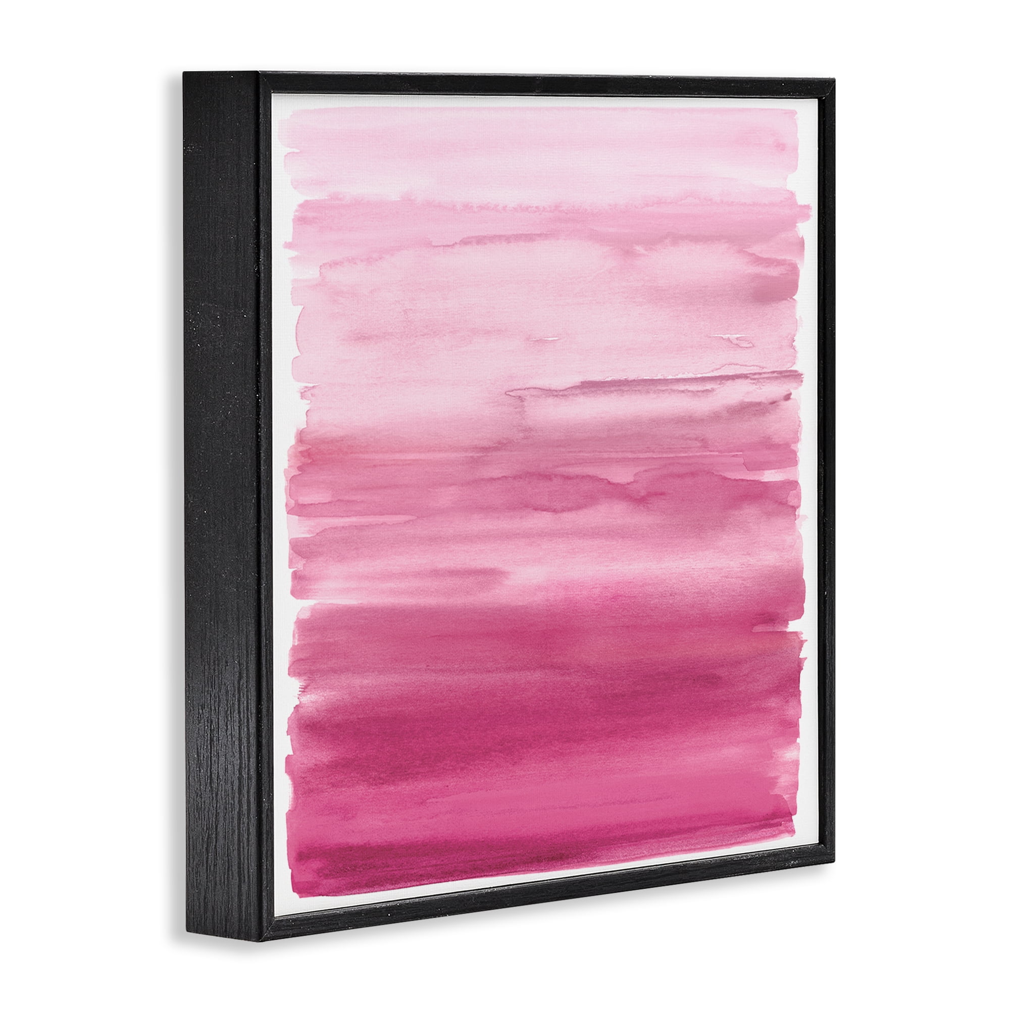 Stupell Industries Gradient Pink Blush Black Framed Giclee Art, design by Allie Corbin