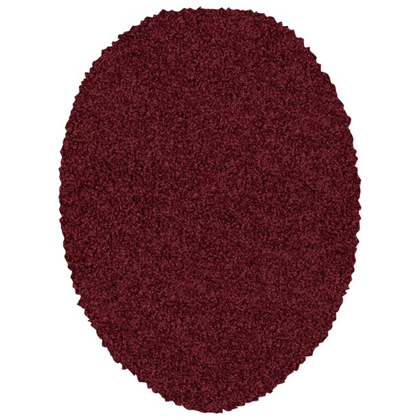 Mainstays Basic Bath Rug, Merlot, Toilet Lid Cover - Walmart.com