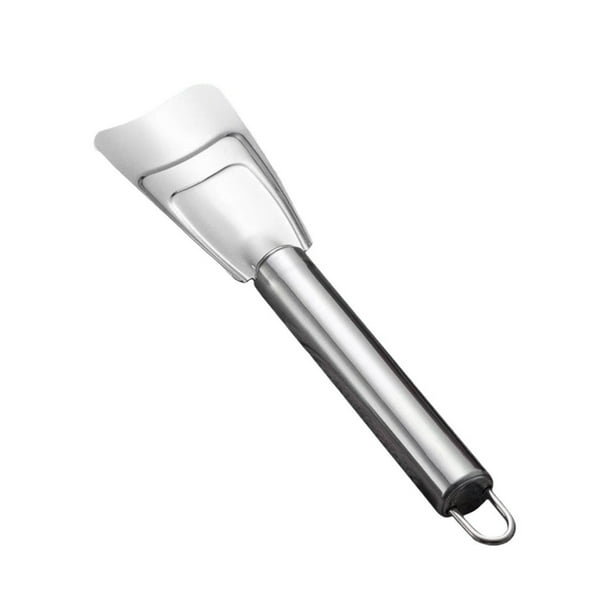 Bearachild Raspador de hielo de acero inoxidable para eliminar eficazmente las manchas de hielo y grietas, pala antideslizante Cocina y Comedor