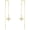 Pull through star earrings, variant on Ball Threader Earrings Christmas Gifts for Women 14k Real Solid Gold Long Piercing Ball Tassel Drop Dangle Ear Line Eardrop Earrings Jewelry for Women