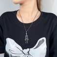 thumbnail image 4 of Collar de calavera, joyería con estilo punk compatible con hombres y mujeres, 4 of 5