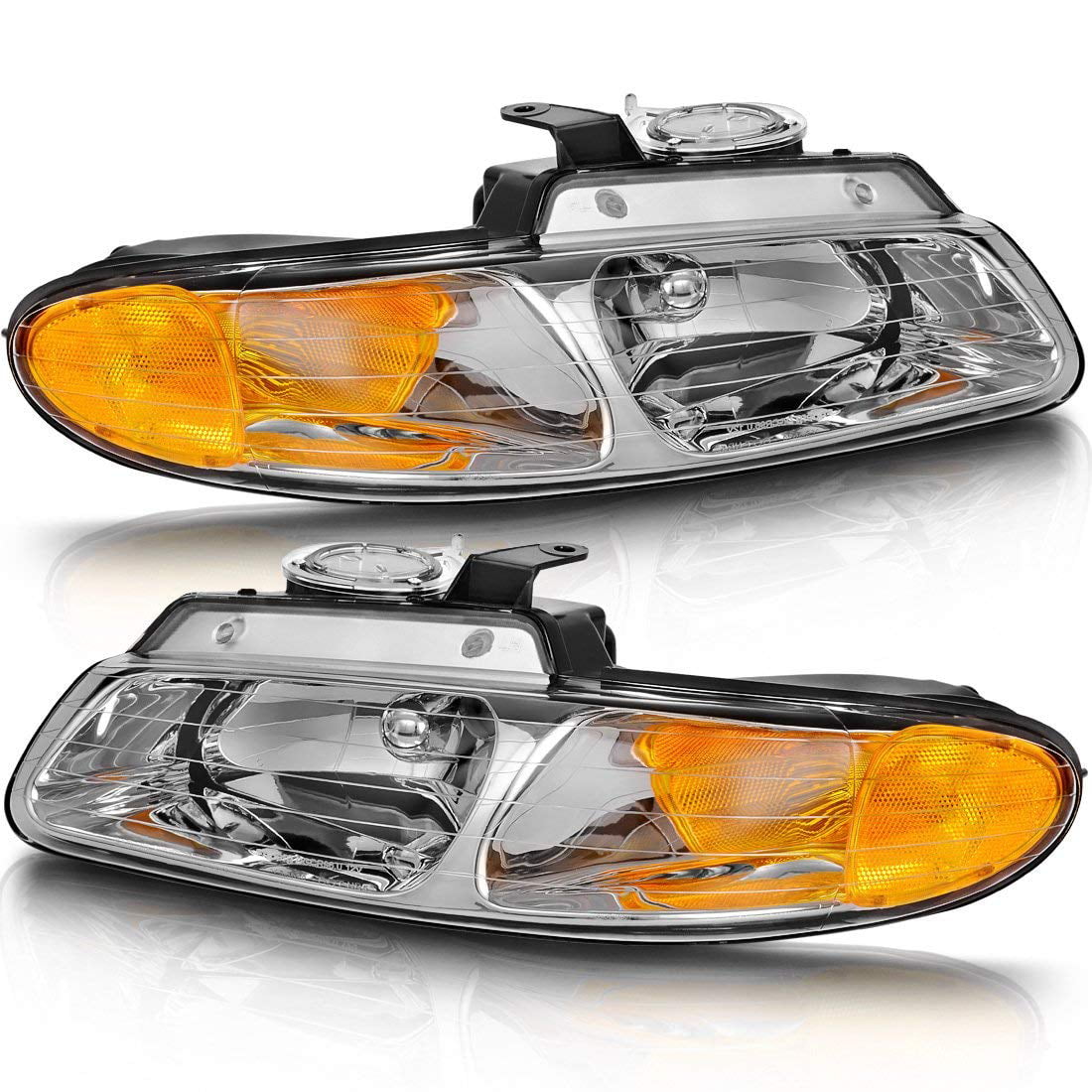 For 1996-2000 Dodge Caravan Chrysler Town & Country Headlights Lamps