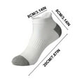 thumbnail image 2 of yunLCZ Compression Socks for Women Socks for Men Women Socks Womens Crew Elastic Ankle Length Cotton Socks Aesthetic Cute Lightweight Low Cut Gifts for Women Polyester Silver One Size, 2 of 2