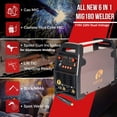 thumbnail image 2 of LOTOS Apex MIG180SP 6-in-1 180A MIG Welder with Spool Gun, Dual Voltage 120/240V, Gas/Flux-Core, 2 of 7