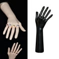 thumbnail image 6 of Jewelry Hand Display Holder Female Mannequin Hand Decoration Bracelet Bangle Necklace Holder for Countertop Shows Showcase Photograph Props Black Long, 6 of 10