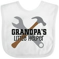 thumbnail image 3 of Inktastic Grandpa Little Helper Boys Baby Bib, 3 of 4