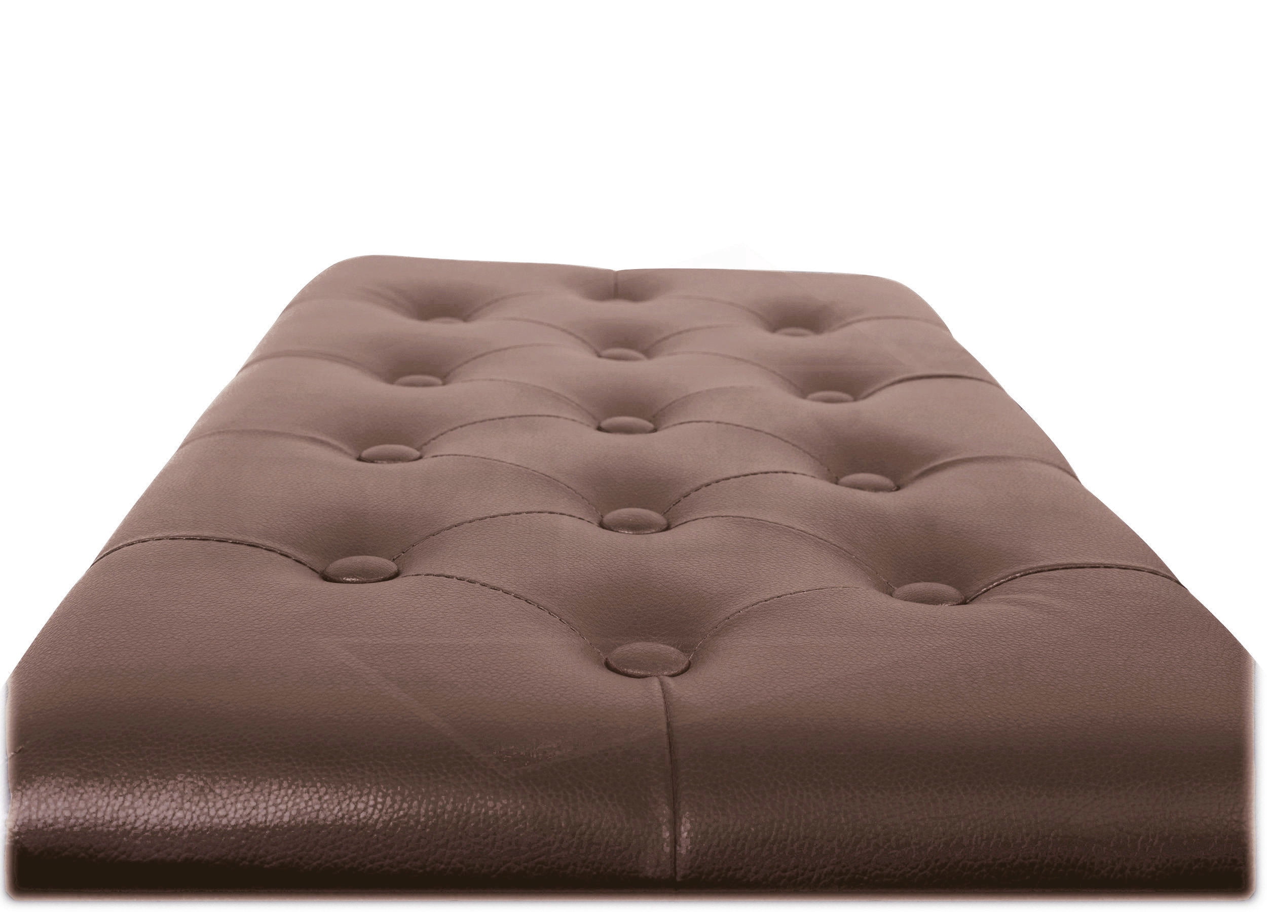 Griffin Piano Bench with Brown PU Leather - Vintage Design, Heavy-Duty & Ergonomic Keyboard Stool - Double Duet Seat & Convenient Hidden Storage Space, Perfect For Home & Professional