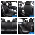 thumbnail image 2 of Customed Fit for 2009-2014 Ford F150 Car Seat Covers, Truck Front+Rear Full Set Cushion Protector PU Leather Black, 2 of 10