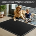 thumbnail image 3 of SIXHOME Outdoor Mat 32"x47" Front Door Mat Non Slip Rubber Doormat Low Profile Welcome Mat for Outside Absorbent Dirt Trapper Outdoor Doormat with Elastic Mesh Surface Heavy Duty Floor Mat Black, 3 of 9