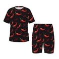 thumbnail image 1 of Balery Red Hot Chili Conjunto de Pijama Infantil de Manga Corta con Estampado – Ropa de Dormir de Algodón Suave-3X-Large, 1 of 6