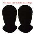 thumbnail image 2 of Máscara facial completa de 2 piezas, máscaras negras de segunda piel, capucha de LICRA para Halloween, Cosplay, tela Unisex, 2 of 5