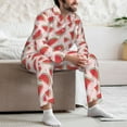 thumbnail image 6 of Bingfone Men's Pajama Set 2 Piece Loungewear PJs, Long Sleeve with Pajama Pants-Watermelon, 6 of 7
