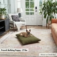 thumbnail image 4 of Happy Hounds Charlie Corduroy Reversible Throw Dog Bed, Small (36" x 24"), Sage Green, 4 of 7
