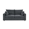 thumbnail image 2 of 71" Modern Fabric Small Loveseat Couch, 2 Seater Sofa with Deep Cushions, Comfortable Loveseat with Removable Pillows for apartment space, Blue Gray, 2 of 9