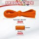 thumbnail image 2 of Uxcell Cordones sin atar elásticos con 2 hebillas de metal para zapatillas de adultos, zapatos de lona, color naranja, 2 of 7