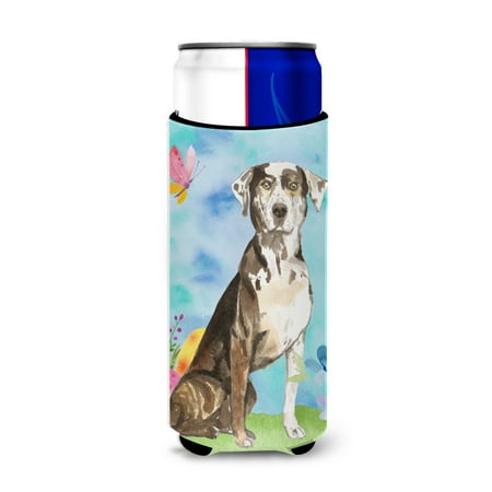 

Carolines Treasures CK1919MUK Easter Eggs Catahoula Leopard Dog Michelob Ultra Hugger for slim cans Slim Can