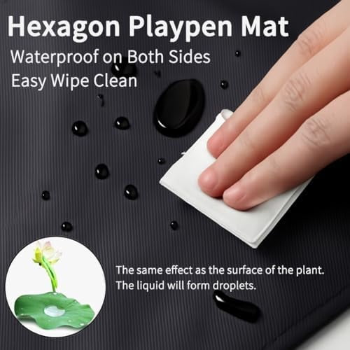 2 in 1 Small Animal Playpen with Waterproof Pad, Pop-Up Portable Play Yard for Guinea Pigs, Rabbits, Hamsters, Hedgehogs, Foldable Exercise Fence with Breathable Mesh for Indoor Outdoor Use