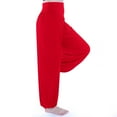 thumbnail image 6 of Manxivoo Yoga Pants Women Pants High Waisted Yoga Pants Hippie Pants Boho Beach Plus Size Palazzo Pants Yoga Pants Closing Dance Pants Chi Pants Yoga Clothes Leggings Women's Pants Red, 6 of 8
