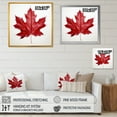 thumbnail image 4 of Designart "Simplicity In Scarlet Maple Leaf I" Leaves Canvas Prints, 4 of 7