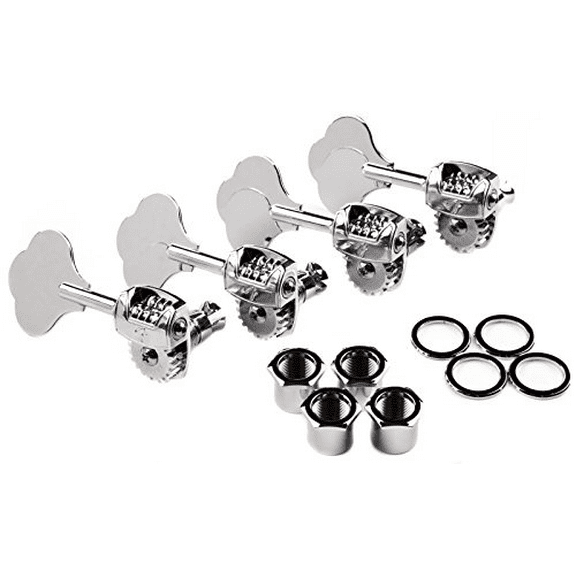 Deluxe "F" Stamp Bass Tuning Machines, Left-Hand,