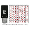 thumbnail image 3 of Printtoo Personalized&nbsp;Forest Theme Icons&nbsp;Round Rubber Stamp Self Inking Stamper 12 mm-Red, 3 of 7