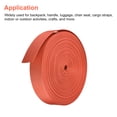 thumbnail image 4 of Flat Nylon Webbing Strap 1.5 Inch 25 Yards Tangerine for Backpack, Luggage-rack, 4 of 7