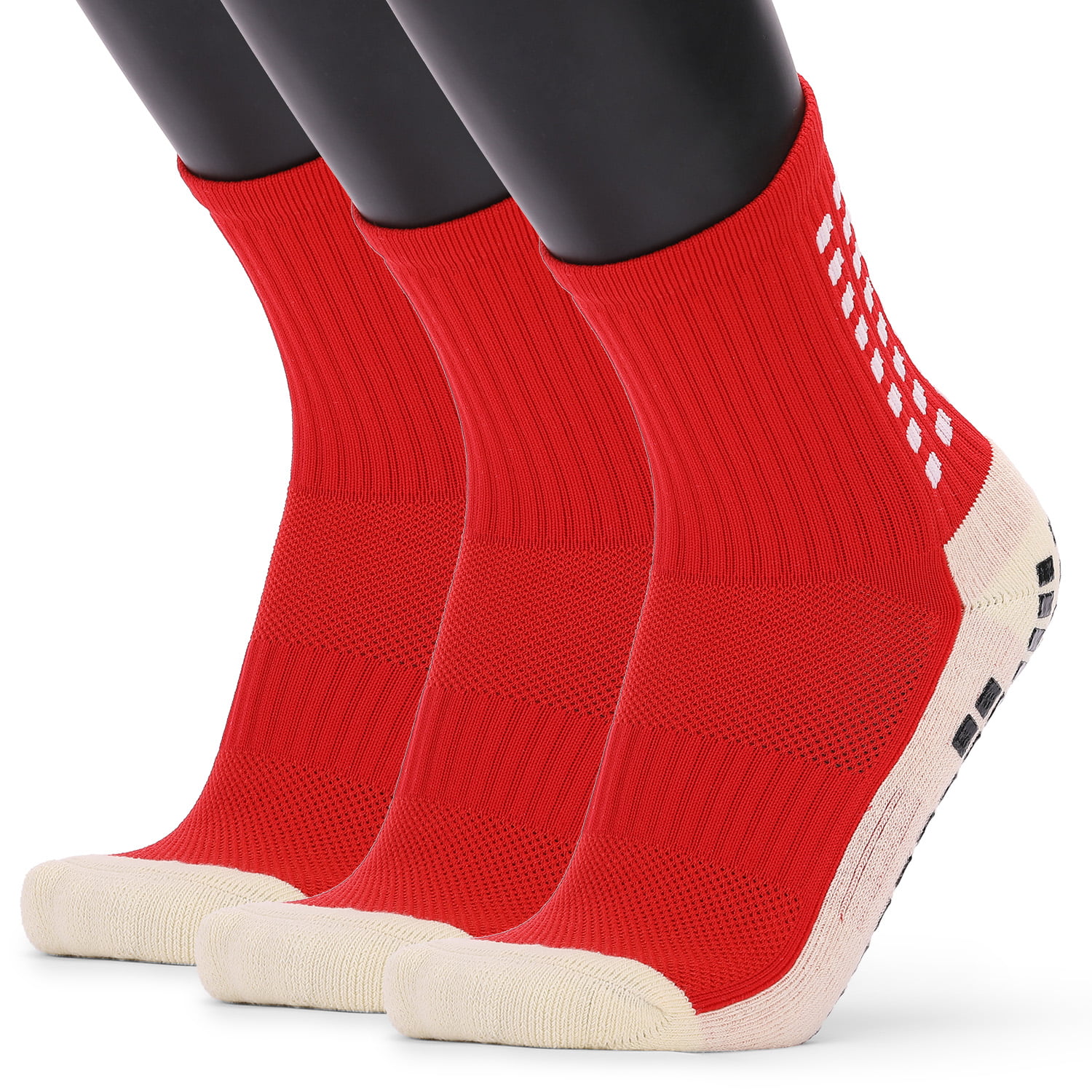 Men's Anti Slip Football Socks Athletic Long Mens Socks Absorbent Sports Grip 