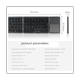 thumbnail image 3 of Mini teclado Bluetooth portátil plegable de tres teclas, teclado táctil inalámbrico para iOS, Android y tabletas, color negro, 3 of 8