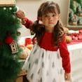 thumbnail image 4 of KVPLBQFD Christmas Dress for Baby Christmas Dresses for Toddler Girls 2t-3t Formal Winter Dress Baby Girl Christmas Outfit 5 Year Old Girl Clothes, Red 12-24 Months, 4 of 5