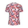 thumbnail image 5 of Wukai Japanese Cherry Blossoms Print Men's Short-Sleeved Mesh T-Shirt,Quick-Dry Short Sleeve Workout T-Shirt-3X-Large, 5 of 8