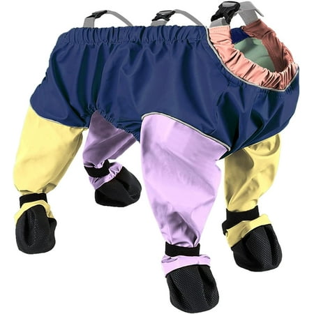 Snow Pants for DogsDog Suspender Boots  Waterproof Dog Rain Boots Paw Protector for Dogs  Dog Boot Leggings Anti-Slip Dog Shoes Pet Paws Protector Dirty-Proof Dog for Outdoor Walking Hiking Booties