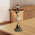 thumbnail image 6 of Jesus Crucifix Figurine Cross Statue Decorative Resin Material Suitable for Home Office or Hotel Display, 6 of 9