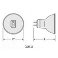 thumbnail image 3 of USHIO 35w 24v MR16 w/ Front Glass Flood FL36 FG light bulb, 3 of 5