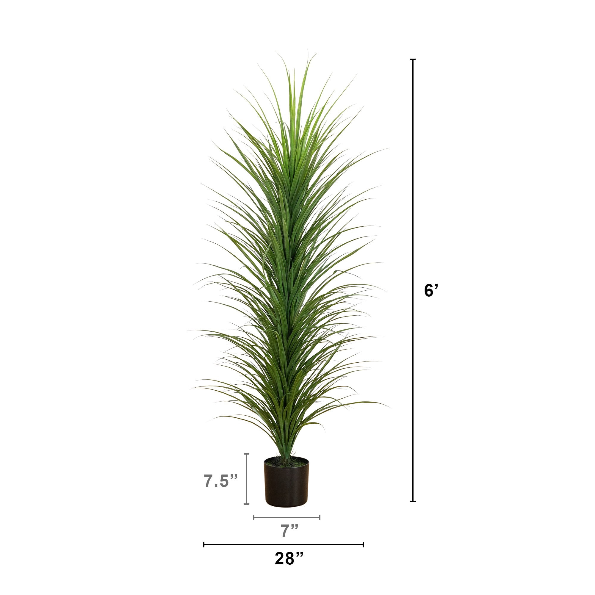 6ft. UV Resistant Artificial Grass Plant (Indoor/Outdoor)