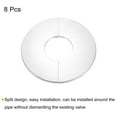 thumbnail image 3 of Wall Split Flange, 304 Stainless Steel Round Escutcheon Plate for 50mm Diameter Pipe, 8 Pack, 3 of 5