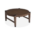 thumbnail image 2 of Magnussen Home Kaysen Wallaby And Matte Black Round Cocktail Table, 2 of 6