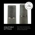 thumbnail image 3 of Cole & Mason Marlow Salt and Pepper Grinder Mill Gift Set, Gray with Refill Top & Ceramic Mechanism, 3 of 6