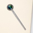 thumbnail image 4 of Peacock feathers Book Mark - Vintage Silver Lace-Edged Bookmark: a Must-Have Accessory for Book Lovers and Readers, 4 of 5