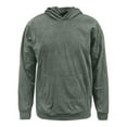 thumbnail image 4 of Classic Washed Minimalist Solid Color Hoodie Jacket Relaxed Fit Pullover For Men And Adults Casual Wear Oversized Pullover Long Sleeve Crewneck Casual Tops, 4 of 5