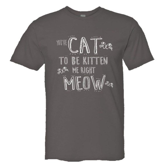 PleaseMeTeesâ„¢ Mens Youve Cat To Be Kitten Me Right Now Kidding HQ Tee