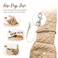 thumbnail image 4 of Moontgen Front Dog Sling Carrier for Small Dogs 7-13 Lbs Hands Free Pet Papoose Bag with Adjustable Strap Machine Washable for Cats Puppy Outdoor Travel (Camel), 4 of 9