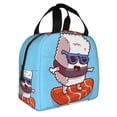 thumbnail image 2 of Disketp Sushi Salmon Surfing for Insulated Lunch Bag for Women and Men, Perfect for Work, Hiking, Picnic, 2 of 8