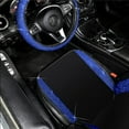 thumbnail image 5 of Carshaping Blue, Cotton Linen, Front Rear Seat Covers, 5 of 9