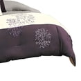 thumbnail image 5 of Benjara BM225189 Polyester Comforter Set with Leaf Embroidery, Gray & Purple - King Size - 7 Piece, 5 of 5