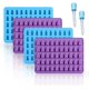thumbnail image 1 of Gummy Bear Candy Silicone - Mini Size Chocolate Fudge Molds with 2 Droppers Non-Stick Food Grade Silicone 4 Pack, 1 of 4